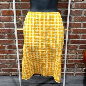 Talbot's Yellow Pencil Skirt Sz 8